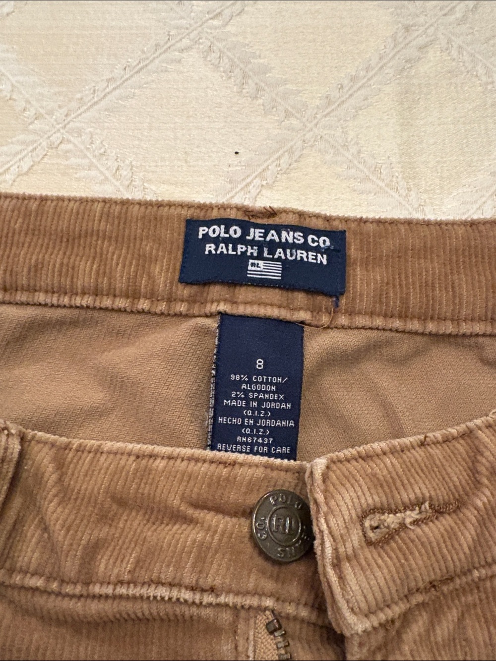 Men’s Tan Corduroy Pants